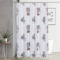 China Solid Color PEVA Shower Curtain With 3D Lines Manufactory